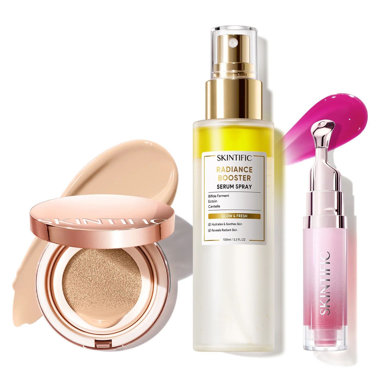 12-Hour Long-Lasting Cover Cushion+ Booster Serum Spray + Lip Serum - Image 31