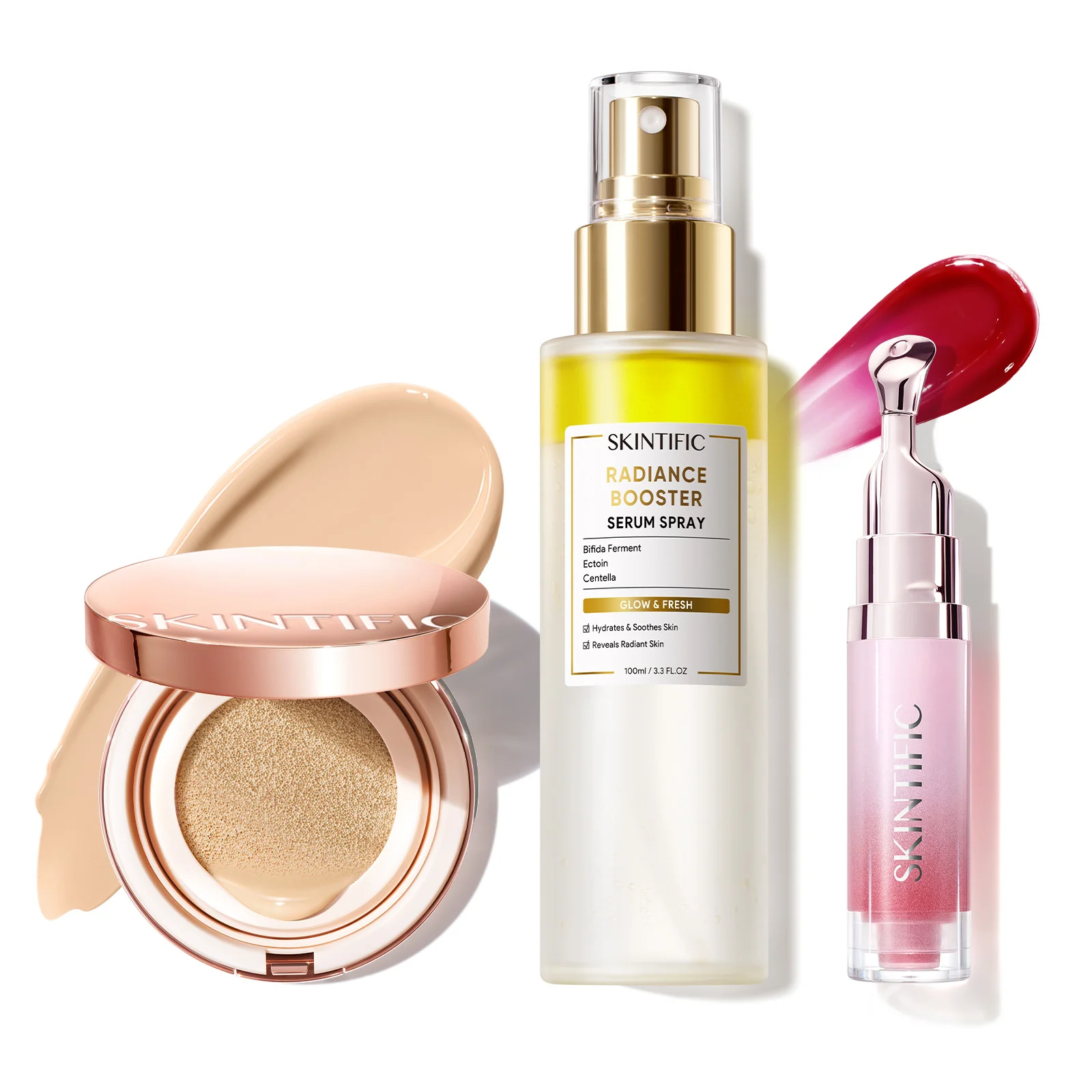 12-Hour Long-Lasting Cover Cushion+ Booster Serum Spray + Lip Serum - Image 38