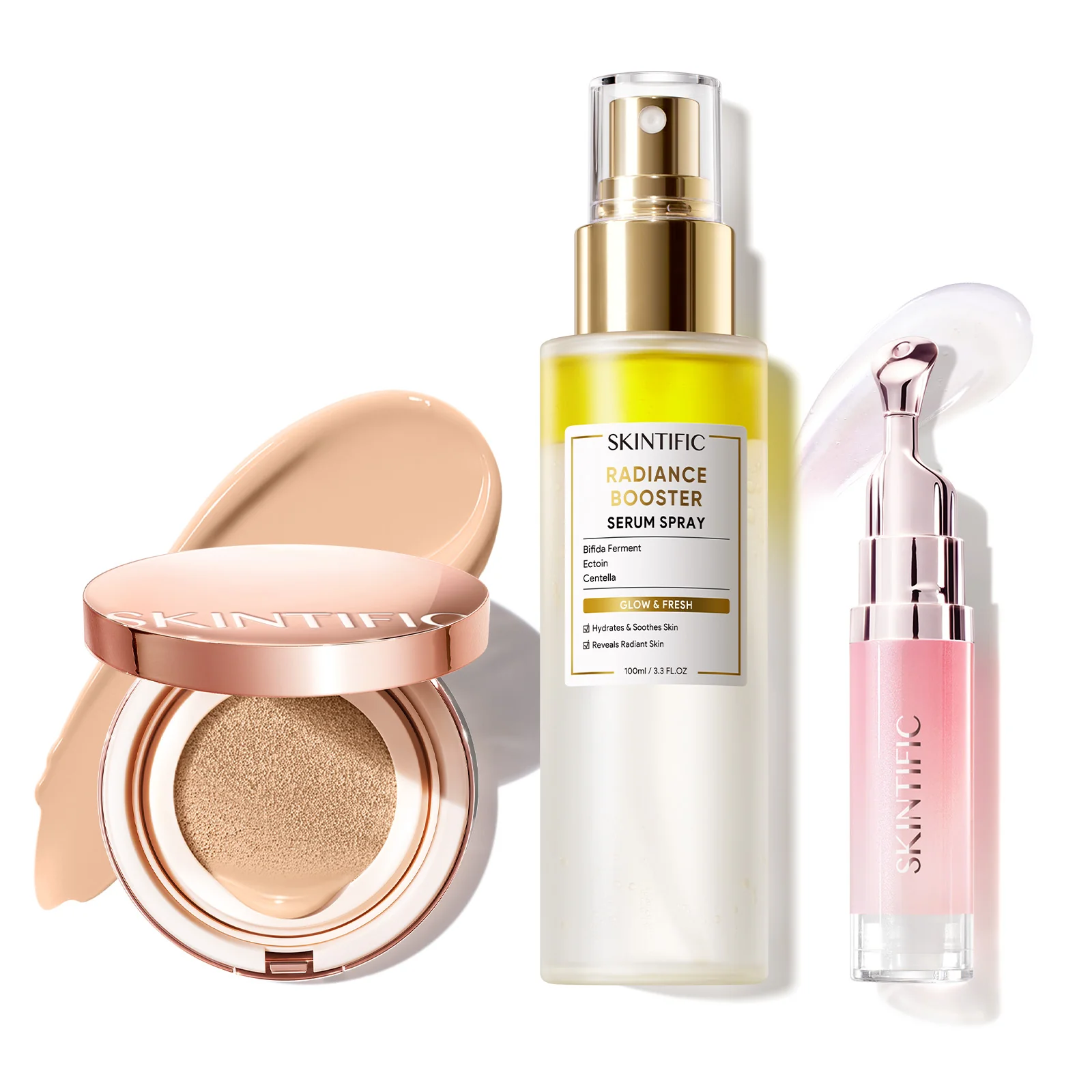 12-Hour Long-Lasting Cover Cushion+ Booster Serum Spray + Lip Serum - Image 43