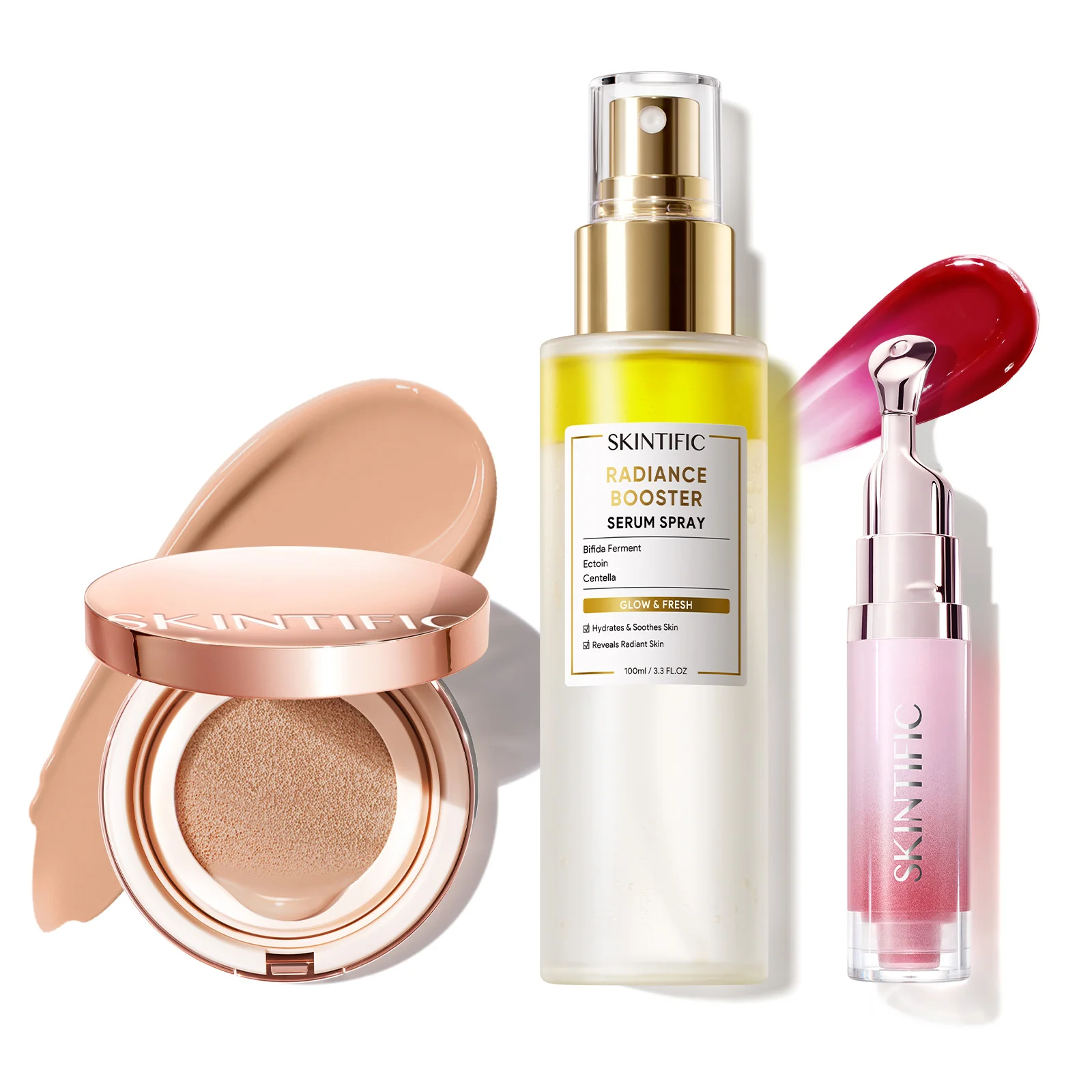 12-Hour Long-Lasting Cover Cushion+ Booster Serum Spray + Lip Serum - Image 58