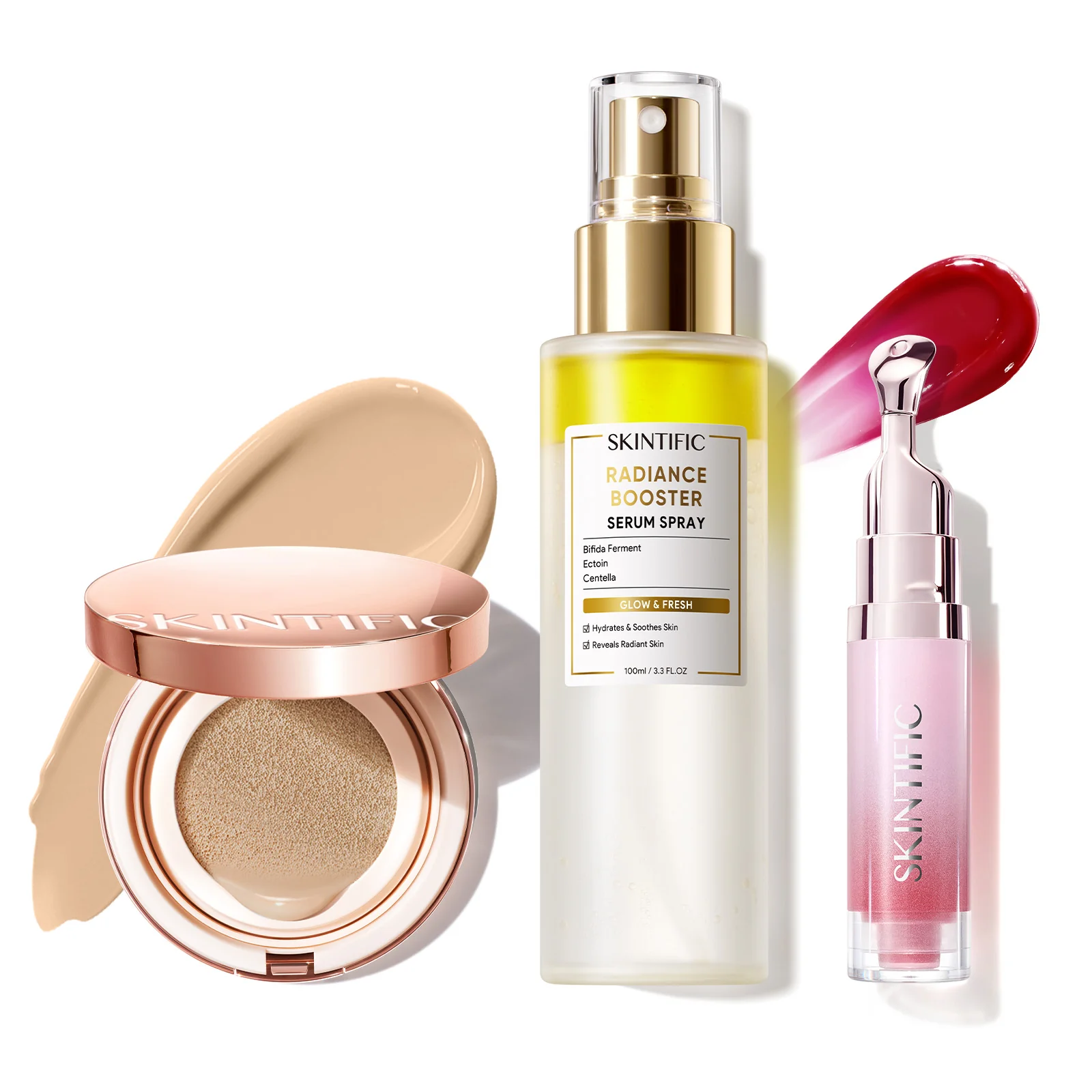 12-Hour Long-Lasting Cover Cushion+ Booster Serum Spray + Lip Serum - Image 66