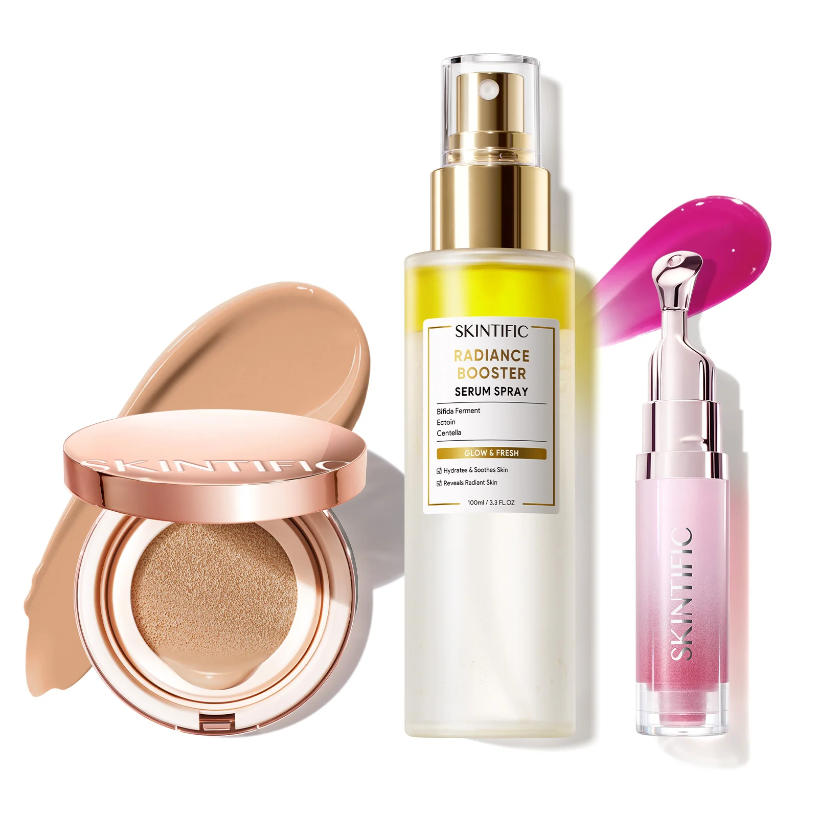 12-Hour Long-Lasting Cover Cushion+ Booster Serum Spray + Lip Serum - Image 69