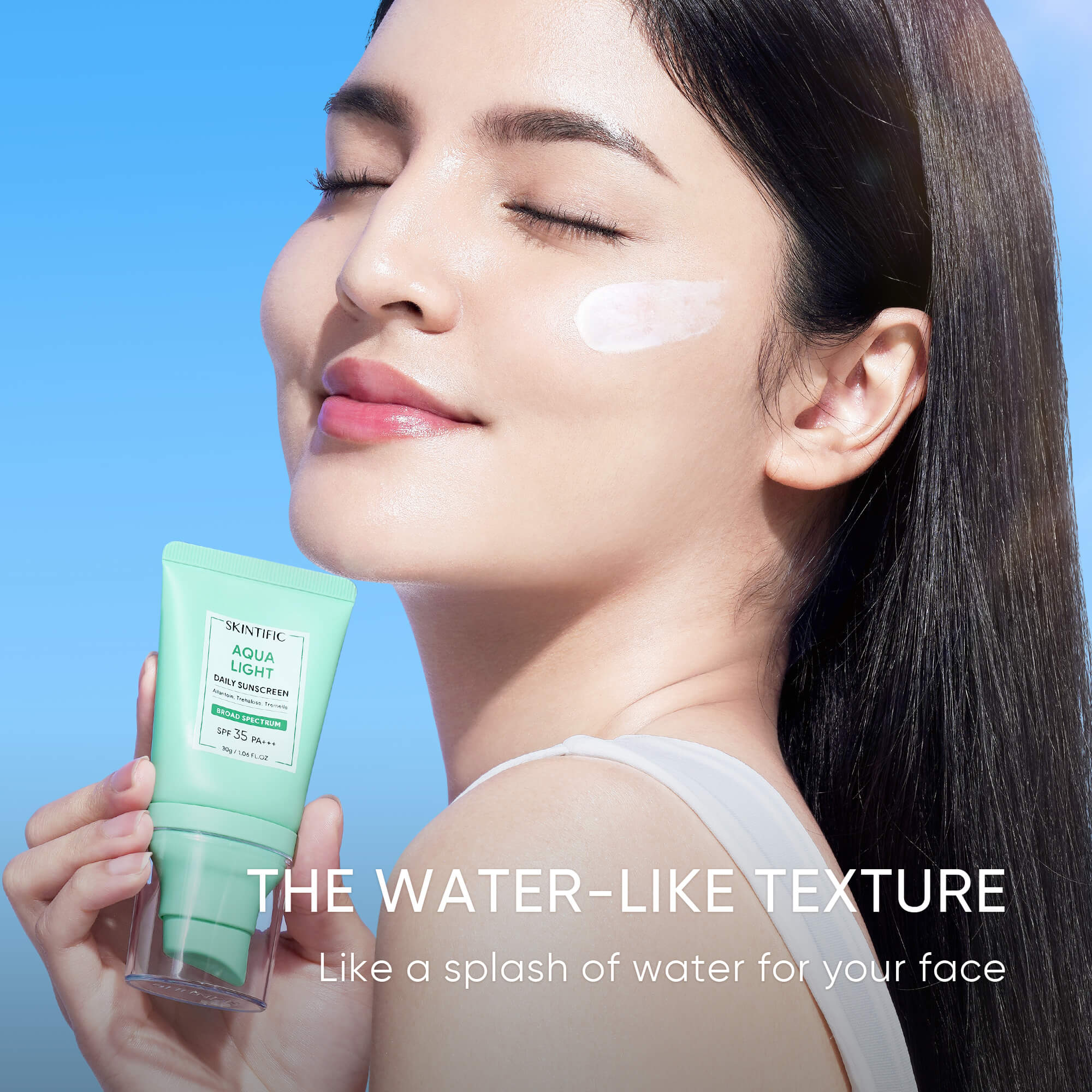 Aqua Light Daily Sunscreen SPF 35 PA+++ Lightweight Water-Burst Sunscreen - Image 6