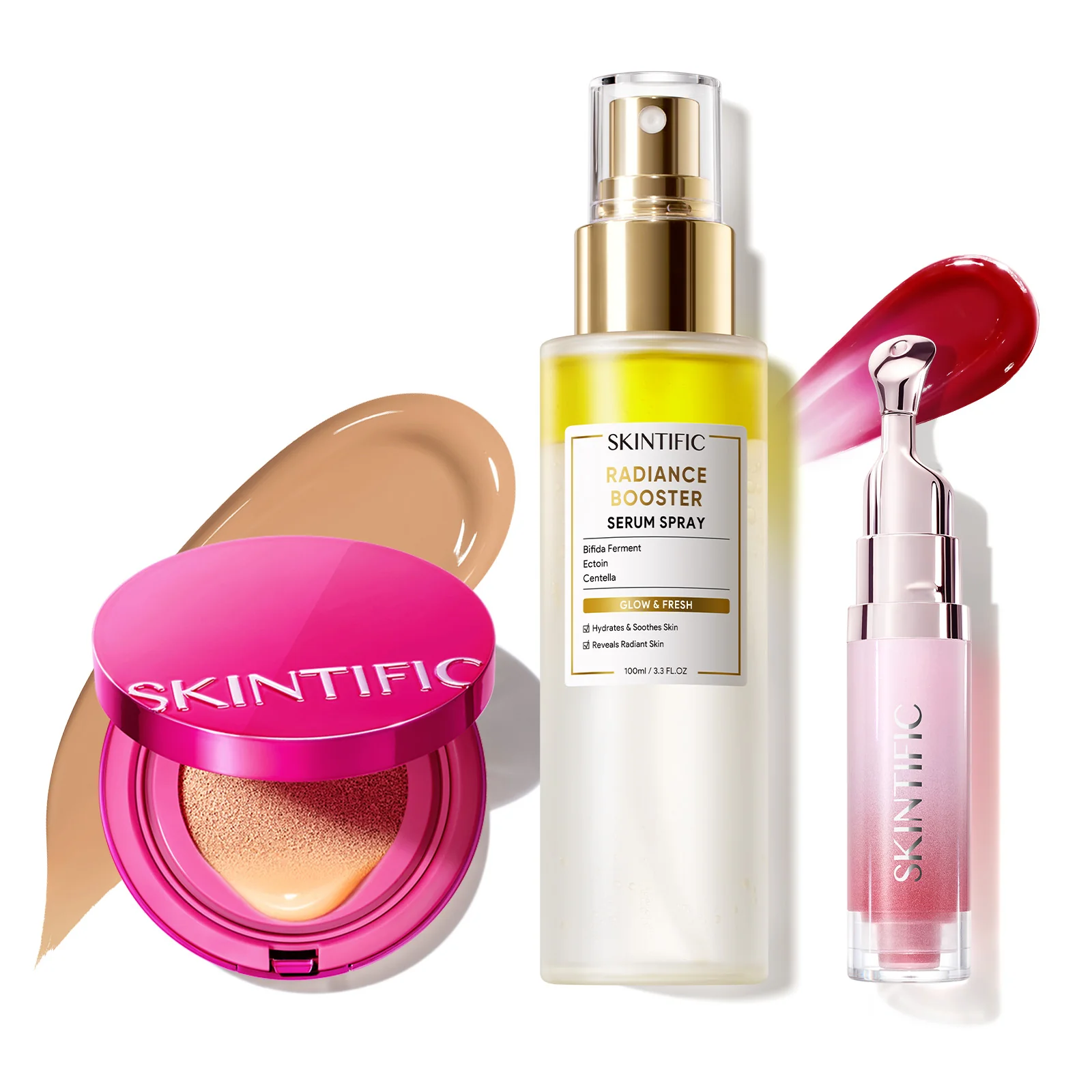 Glow Cover Cushion + Booster Serum Spray + Lip Serum - Image 43
