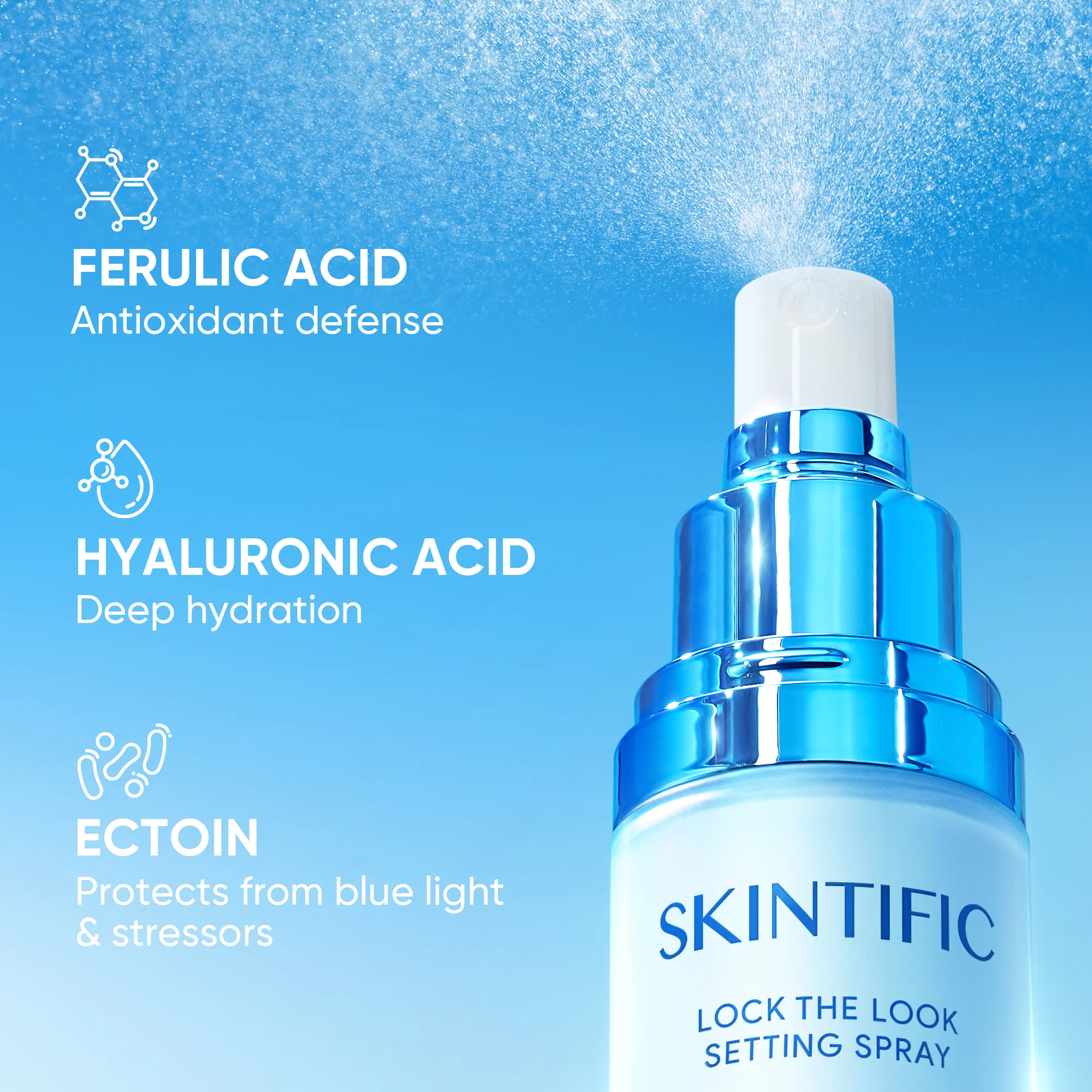 Lock The Look Setting Spray 16-Hour Long-Lasting Matte Finish - Image 3