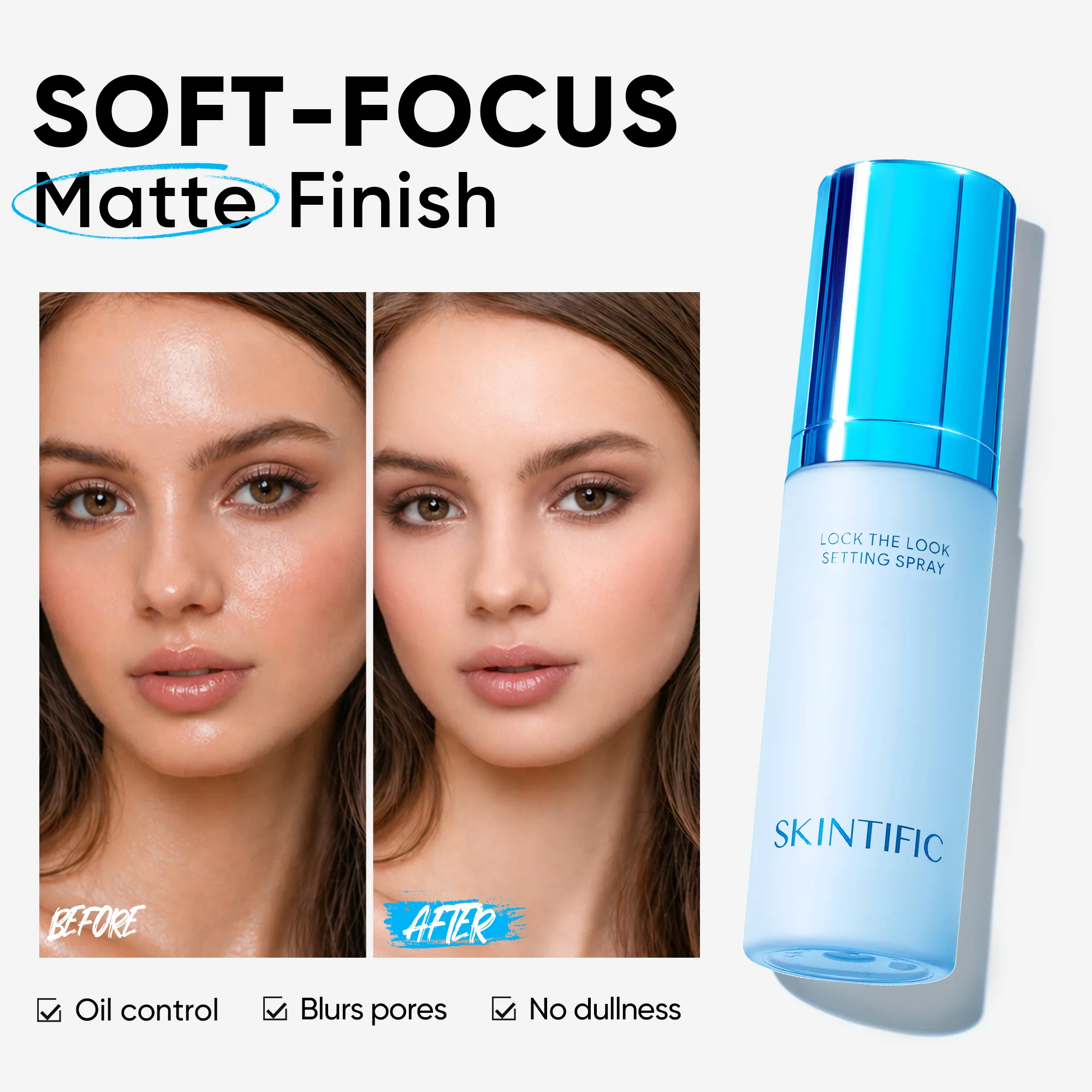 Lock The Look Setting Spray 16-Hour Long-Lasting Matte Finish - Image 4
