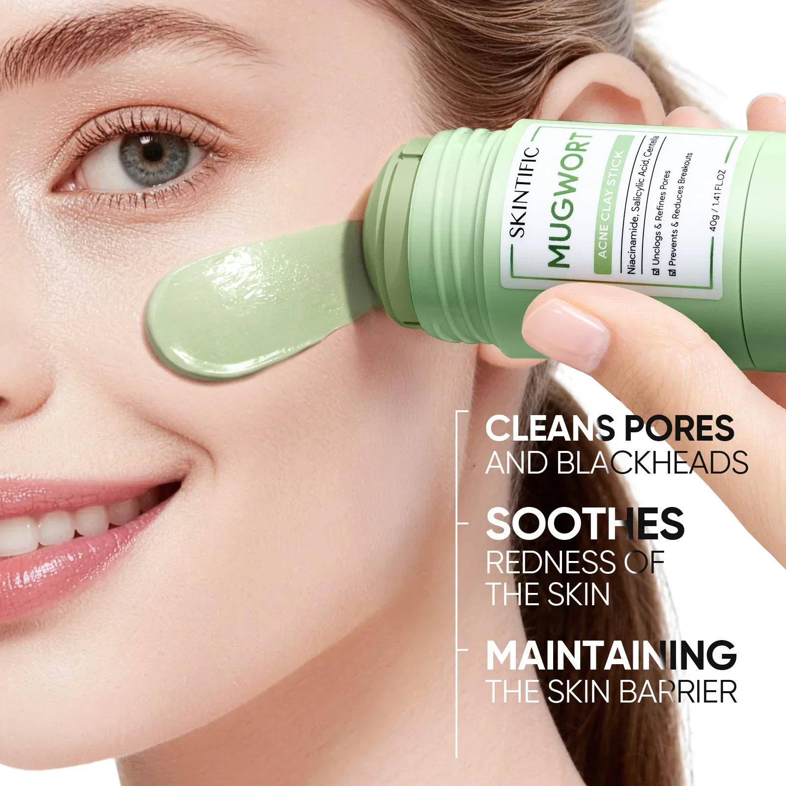 Mugwort Anti Pores & Acne Clay Mask Stick - Image 4