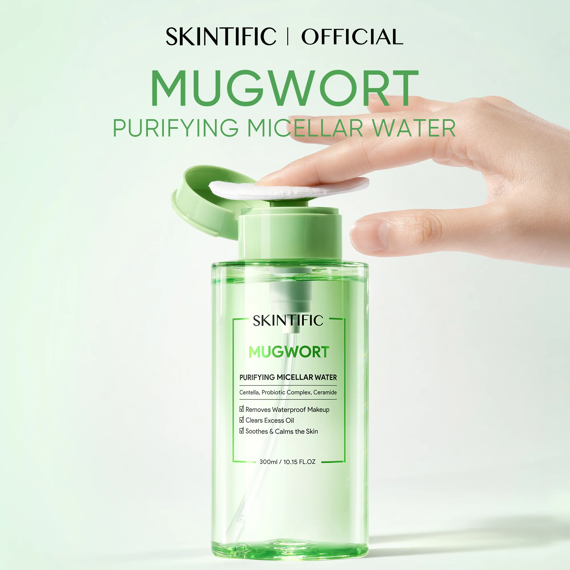 Mugwort Purifying Micellar Makeup Remover with Ceramide & Centella - Image 5