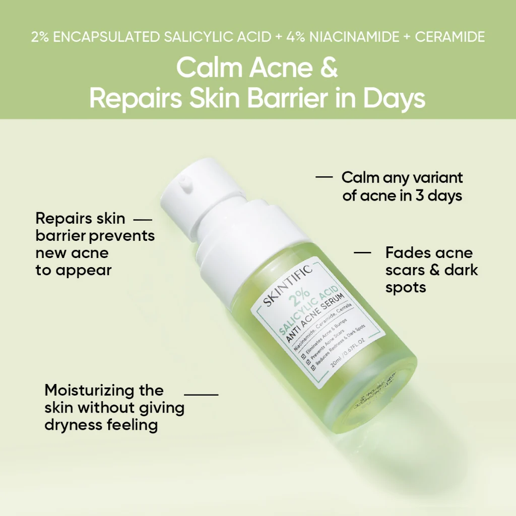 2% Salicylic Acid Serum Acne Treatment & Pore Clearing - Image 3