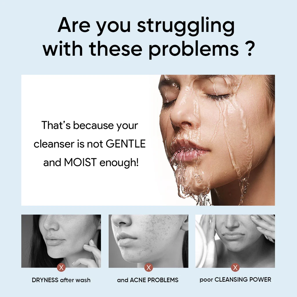 Amino Acid Ultra-Gentle Gentle Cleansing Mousse Face Cleanser - Image 6